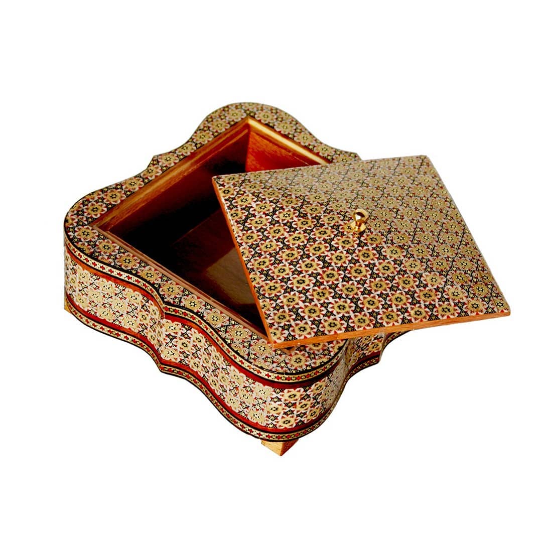 شکلات خوری خاتم کاری مربع
